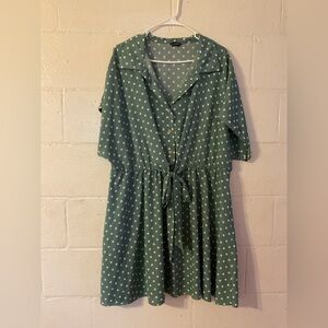 Green Polka Dot Dress